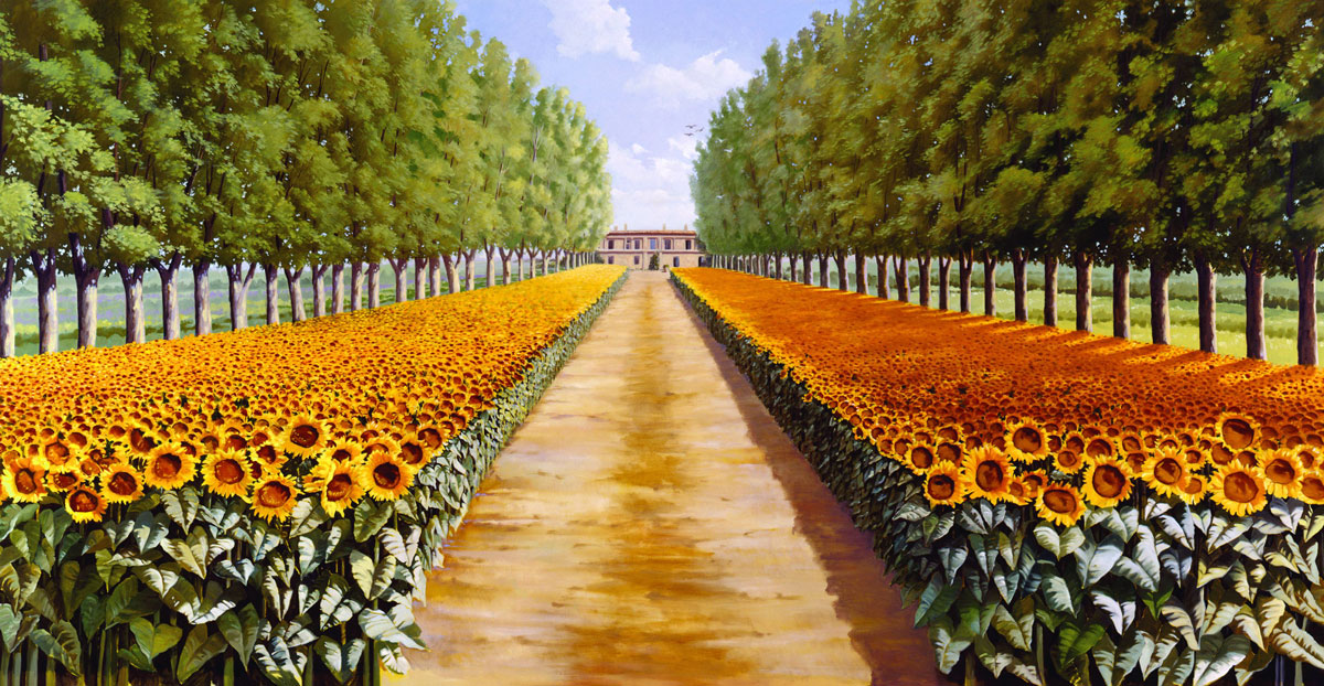 Sunflower Landscape | Evans & Brown for Koroseal