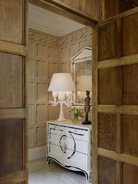 Powder room, Hillsborough | Evans & Brown mural art
