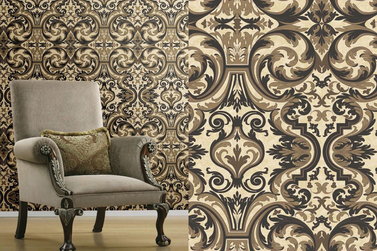 Guinevere Baroque Marquetry | Evans & Brown for Brewster Home Fashions