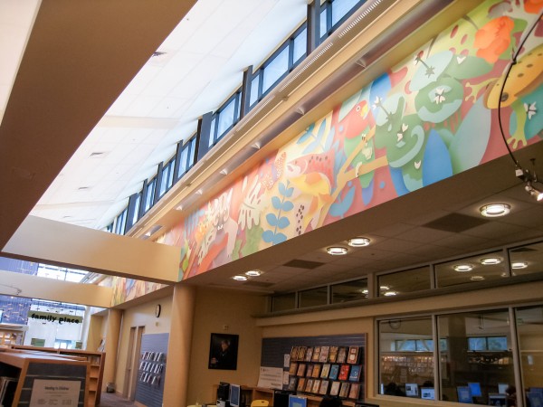 Almaden Library | Evans & Brown mural art