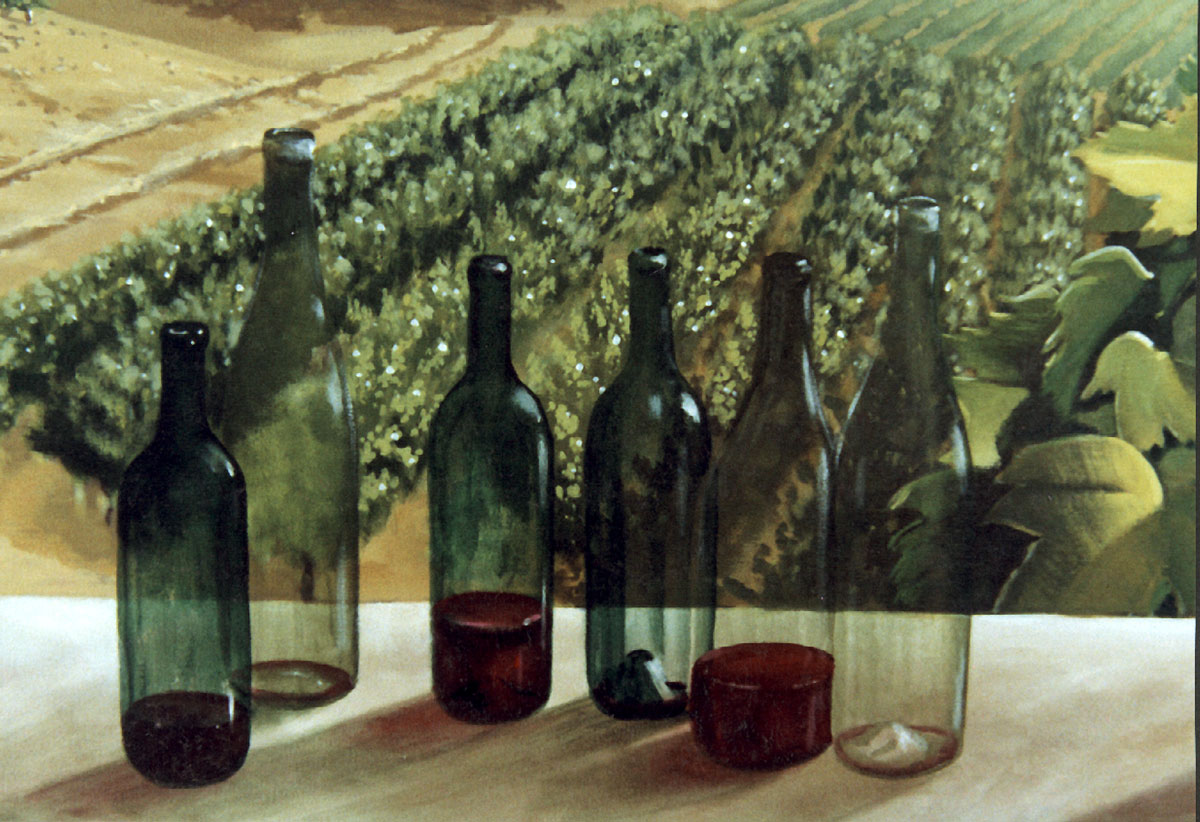 Private wine cellar | Evans & Brown mural art