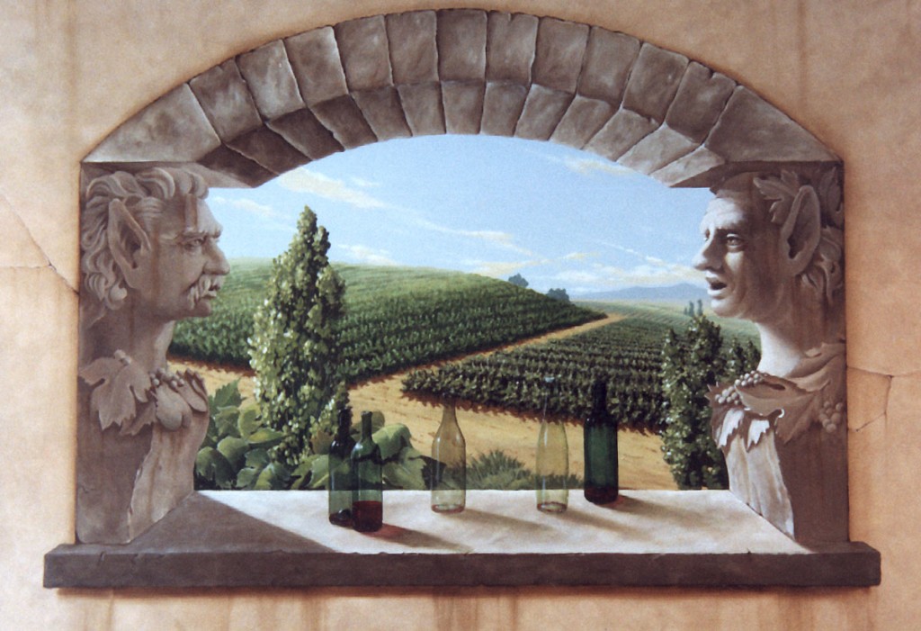 Private wine cellar | Evans & Brown mural art